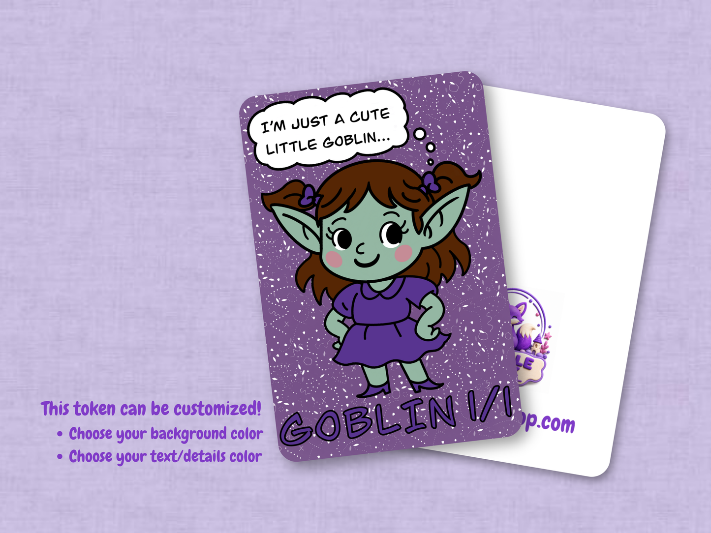 Goblin Token 1/1 (Purple) - Original Chibi Art | Custom MTG Token