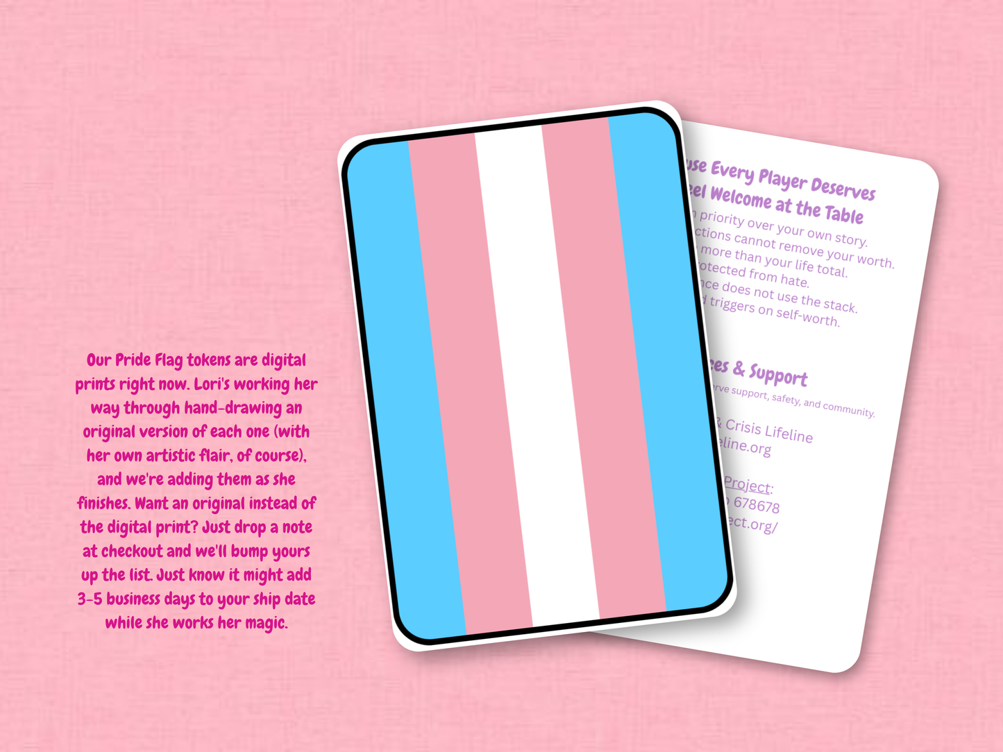 Transgender Pride Flag | Custom MTG Token