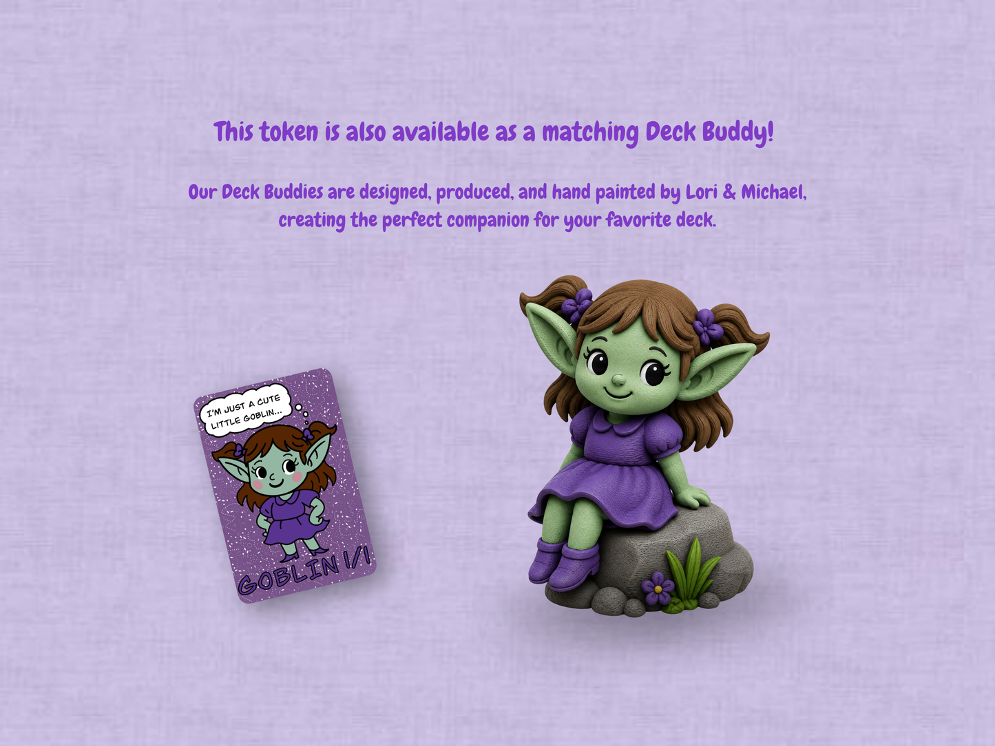 Goblin Token 1/1 (Purple) - Original Chibi Art | Custom MTG Token