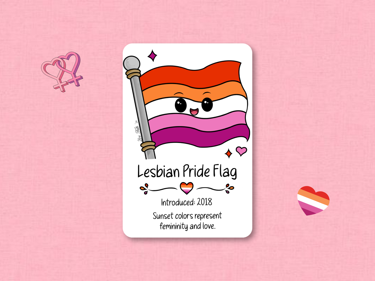 Lesbian Pride Flag | Custom MTG Token