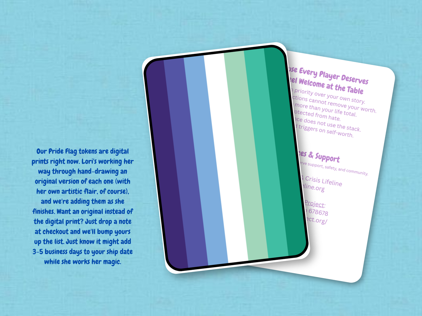 Gay Men Pride Flag | Custom MTG Token