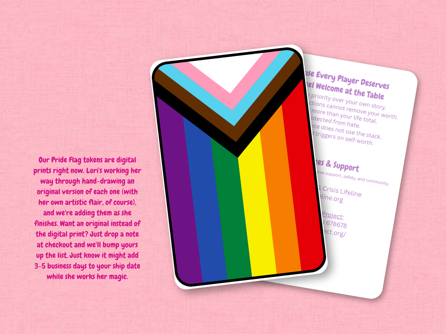 Progress Pride Flag | Custom MTG Token