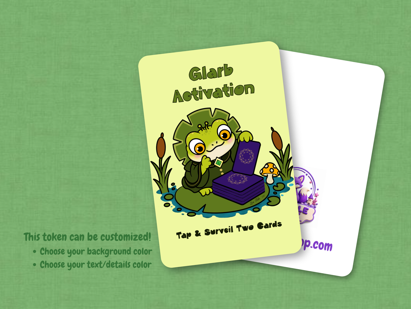 Glarb Activation Token - Original Chibi Art | Custom MTG Helper Card