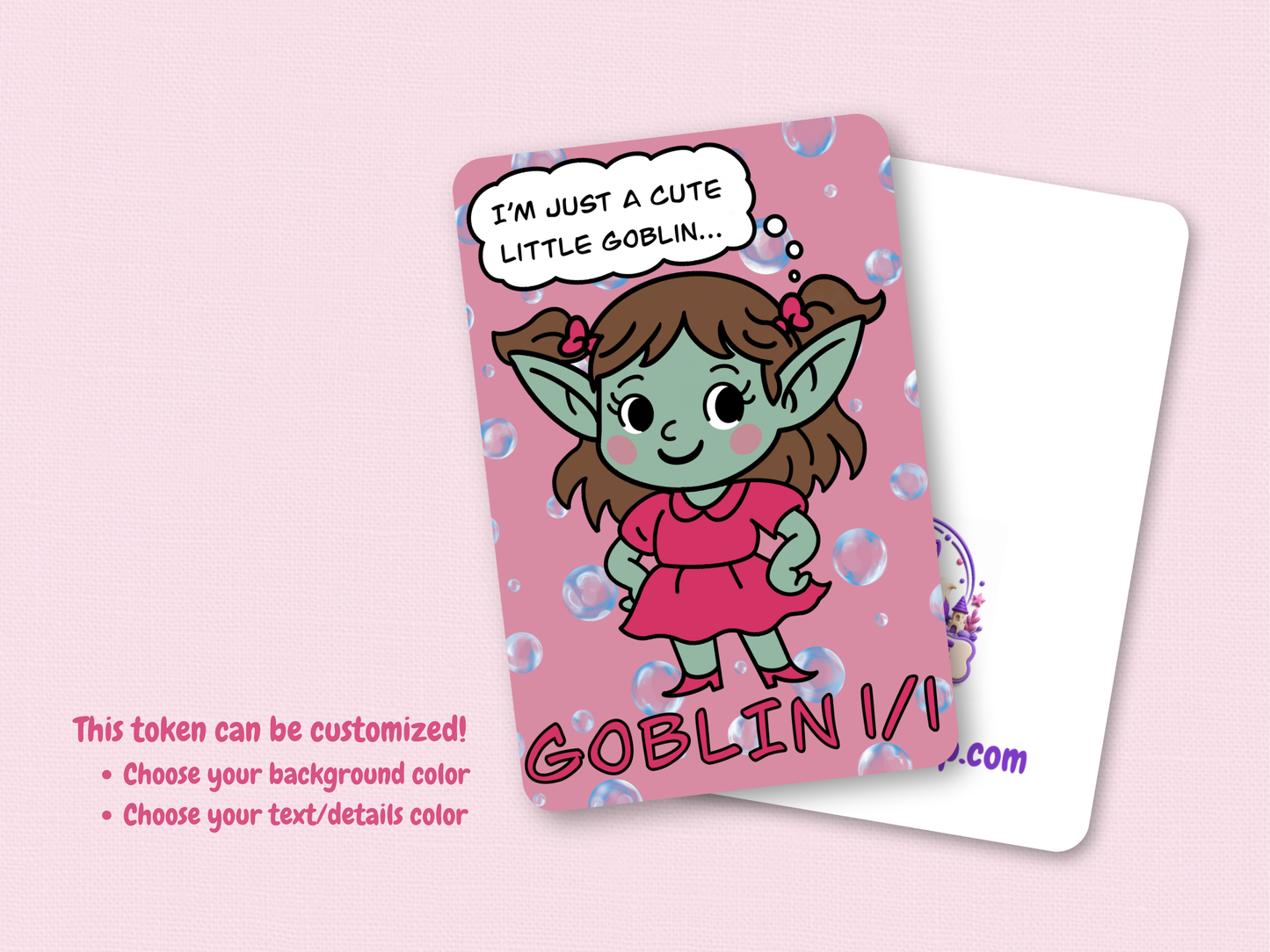 Goblin Token 1/1 (Pink) - Original Chibi Art | Custom MTG Token