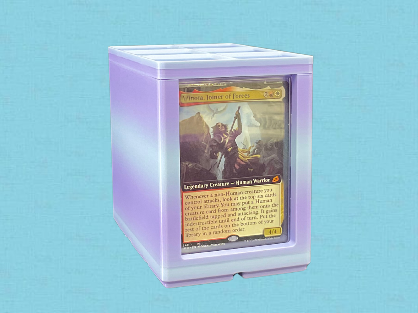 100+ Card Showcase Deck Box (Blueberry Bubblegum)| SpellStack™ | Custom TCG Storage