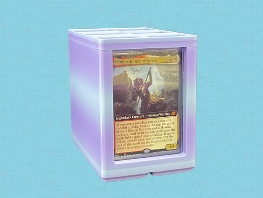 100+ Card Showcase Deck Box (Blueberry Bubblegum)| SpellStack™ | Custom TCG Storage