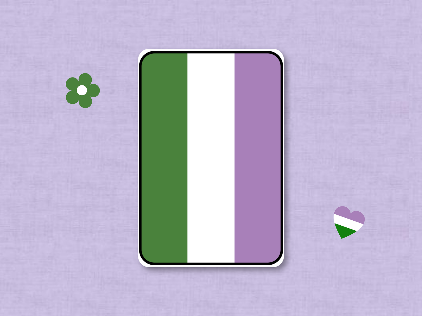 Genderqueer Pride Flag | Custom MTG Token