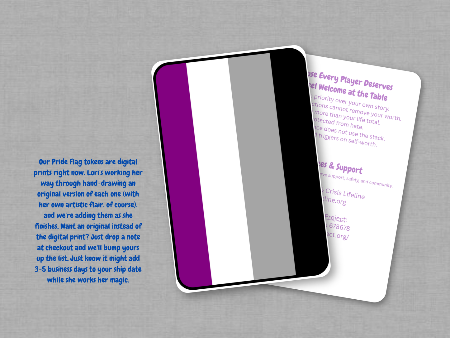 Asexual Pride Flag | Custom MTG Token