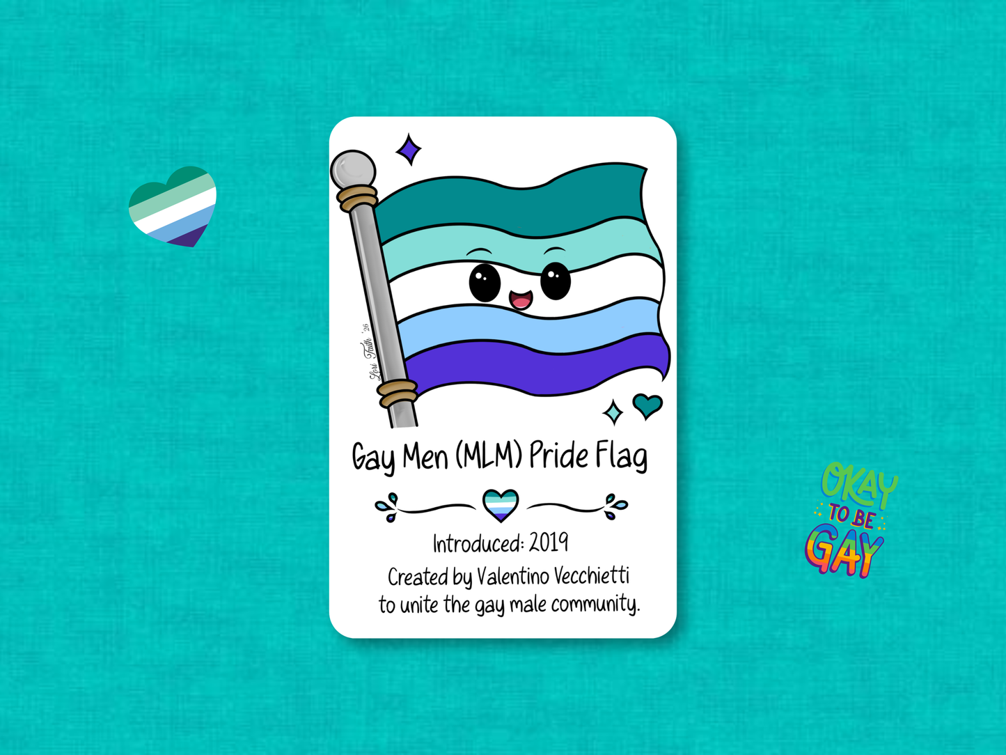 Gay Men Pride Flag | Custom MTG Token