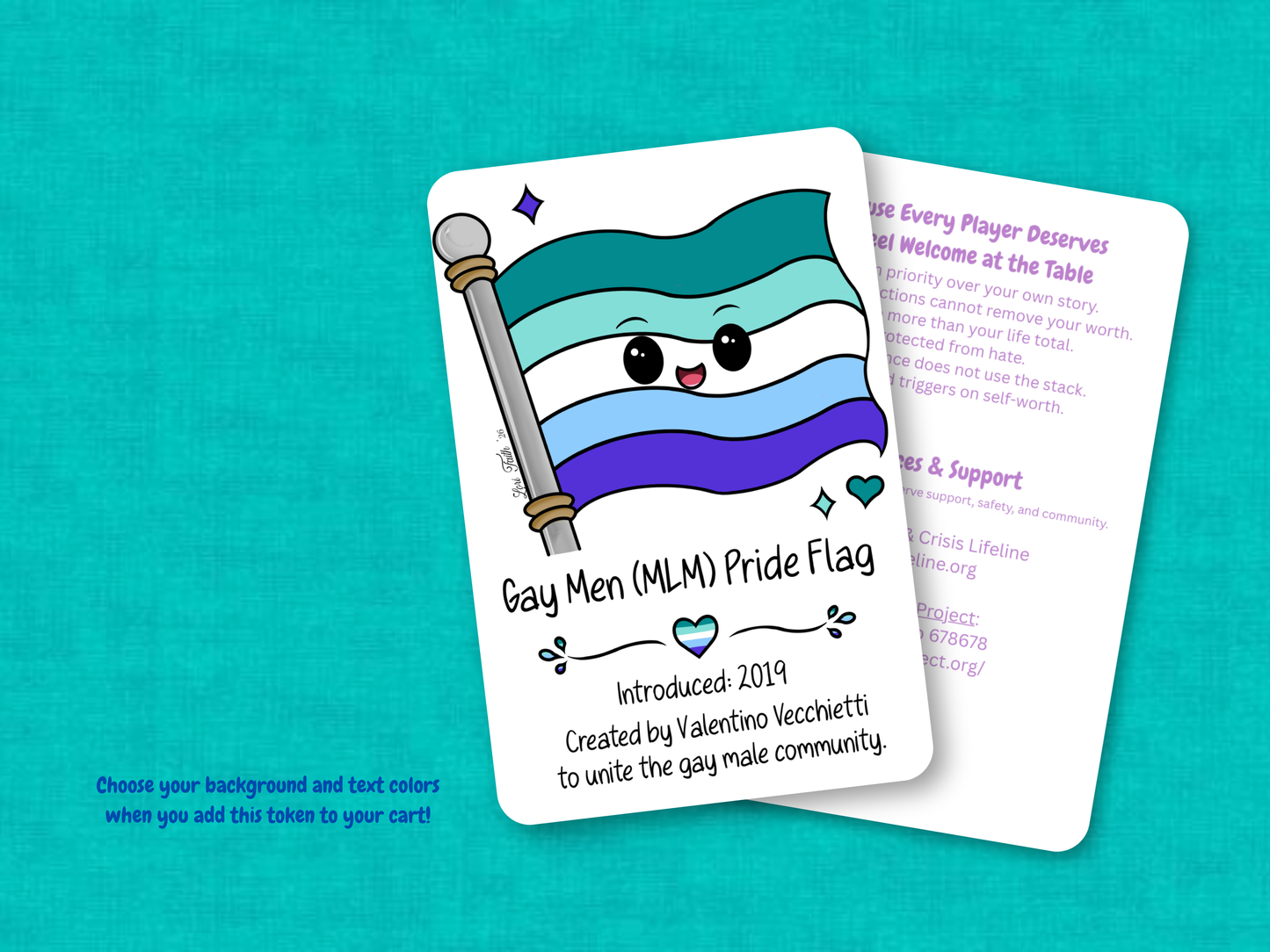 Gay Men Pride Flag | Custom MTG Token