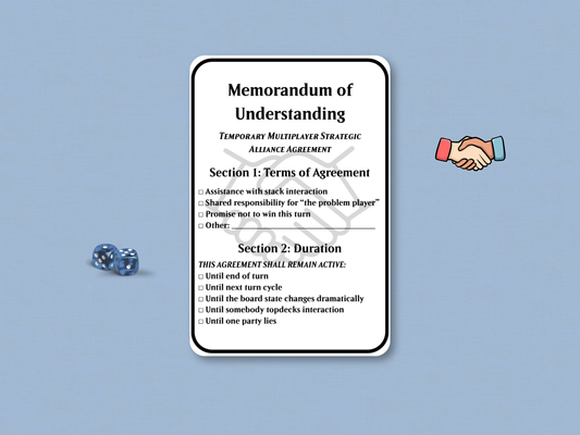 Memorandum of Understanding | Judge Collection | Custom MTG Token