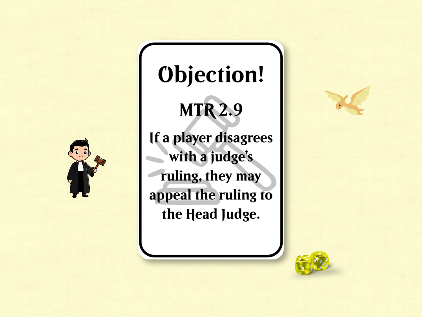 Objection! (MTR 2.9) | Judge Collection | Custom MTG Token