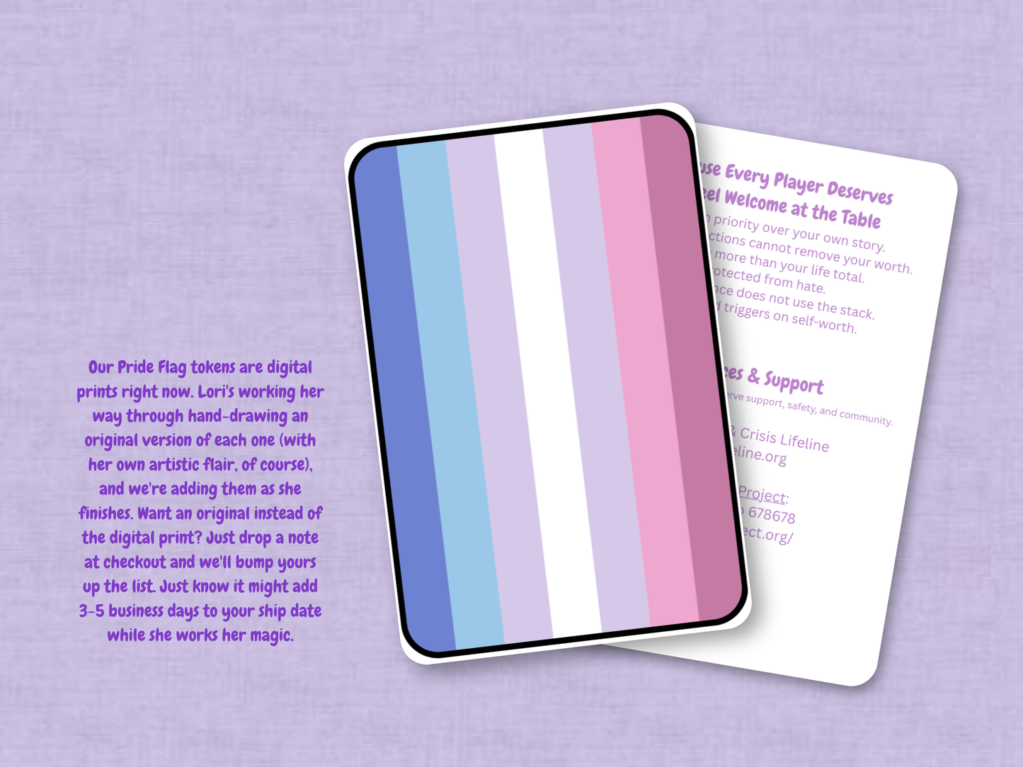 Bigender Pride Flag | Custom MTG Token