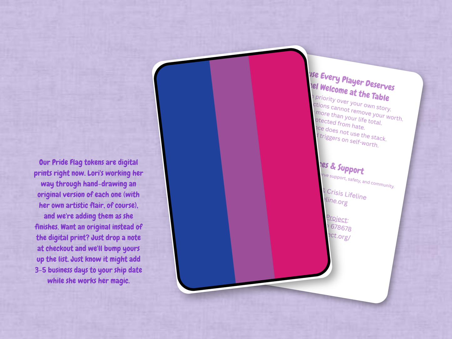 Bisexual Pride Flag | Custom MTG Token