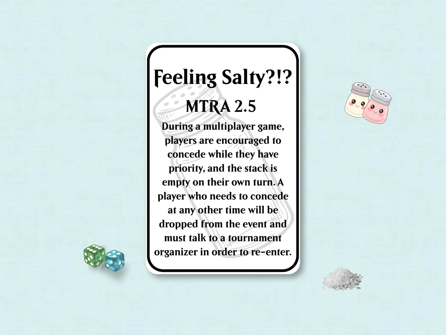 Feeling Salty?!? (MTRA 2.5) | Judge Collection | Custom MTG Token