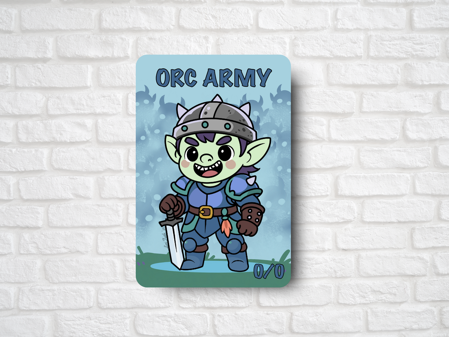 Orc Army Token – Customizable Masculine Orc Warrior | MTG
