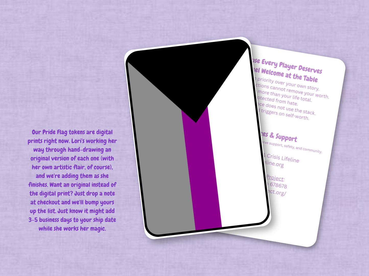 Demisexual Pride Flag | Custom MTG Token