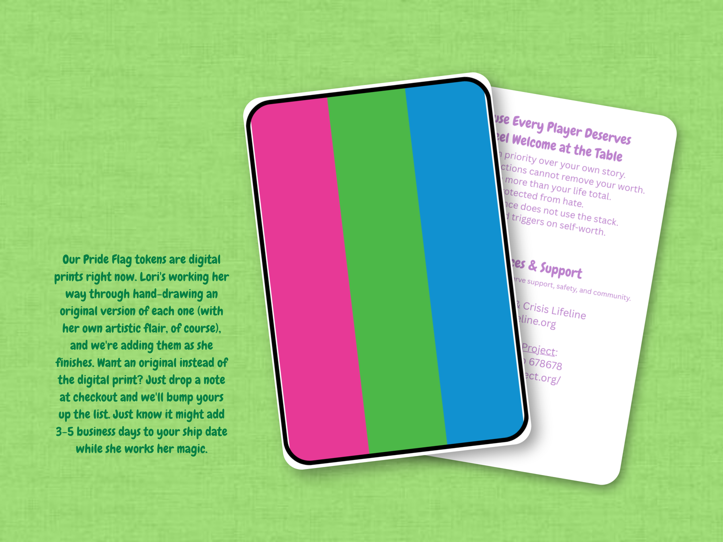 Polysexual Pride Flag | Custom MTG Token