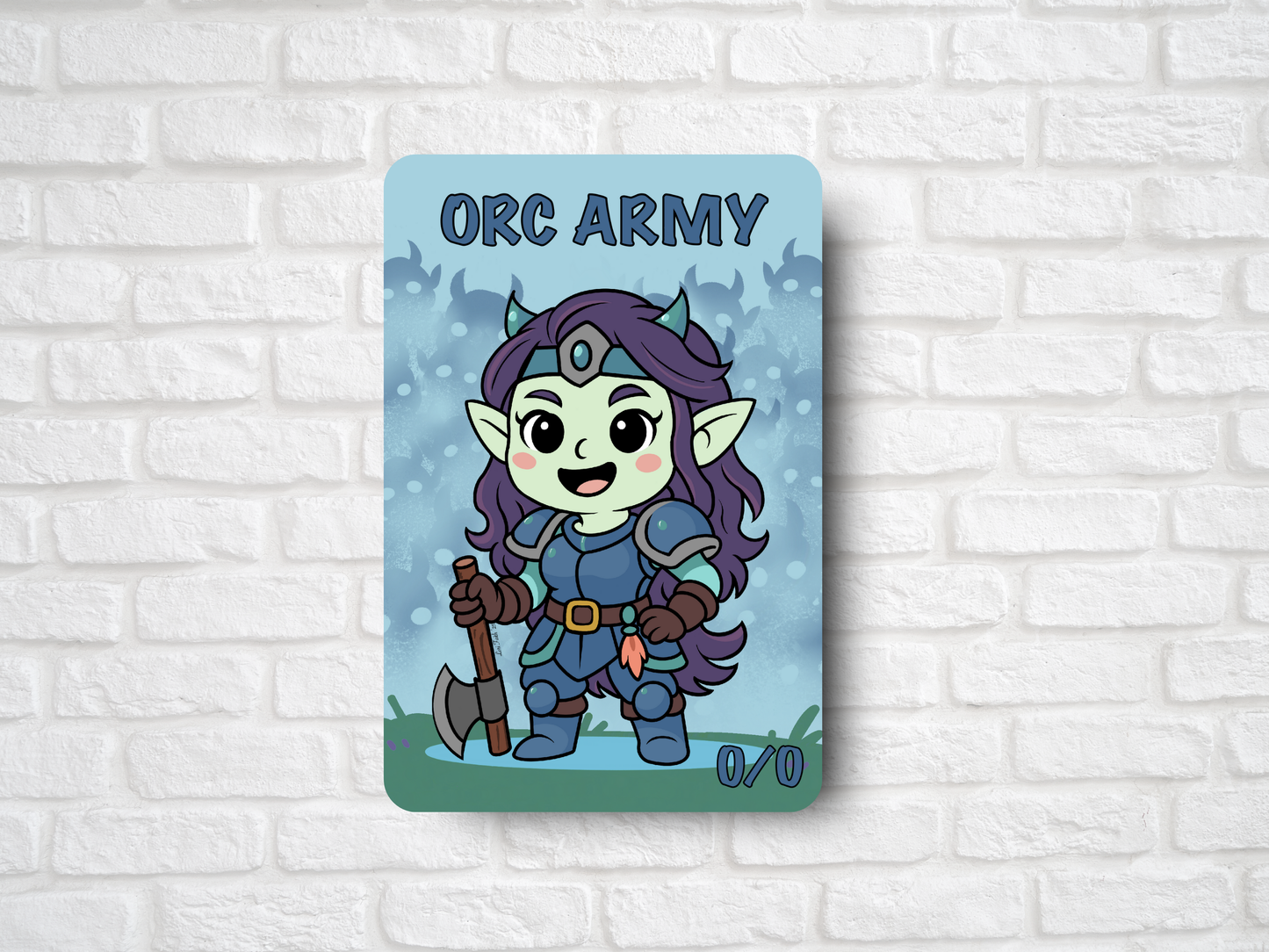 Orc Army Token – Customizable Femme Orc Warrior | MTG