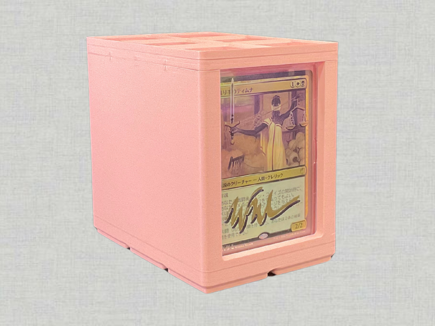 100+ Card Showcase Deck Box (Sakura Pink)| SpellStack™ | Custom TCG Storage