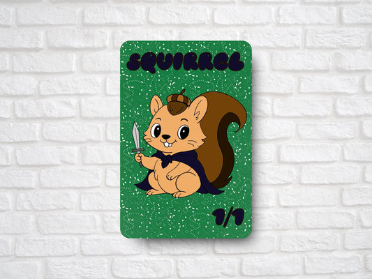 1/1 Squirrel Token (for Magic the Gathering) Scribbles Collection