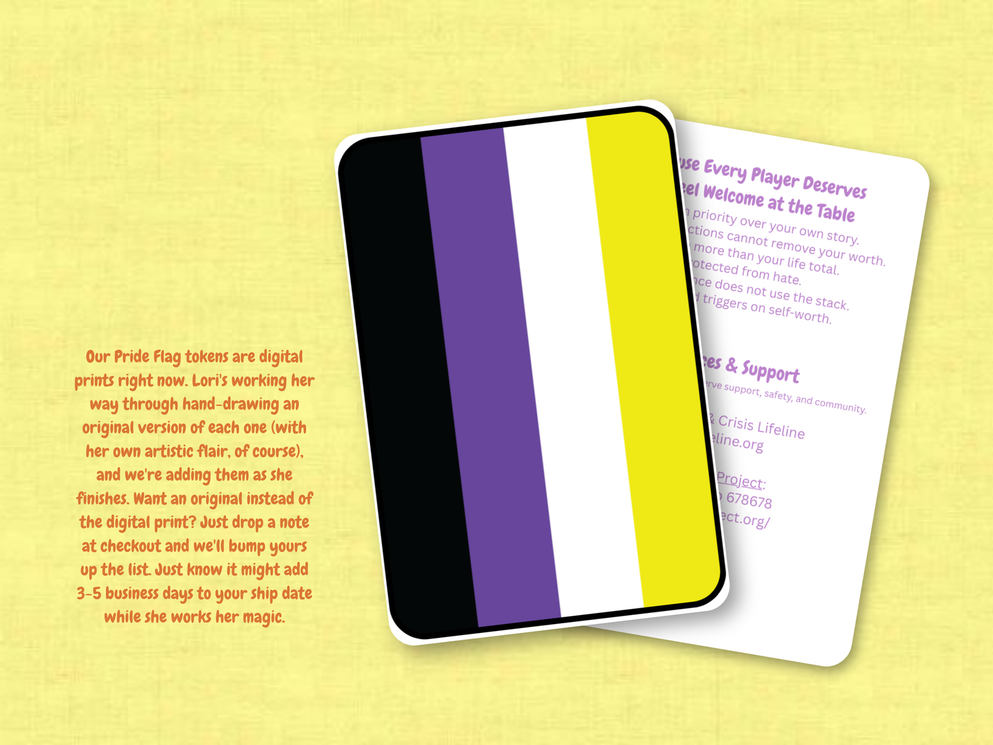 Nonbinary Pride Flag | Custom MTG Token