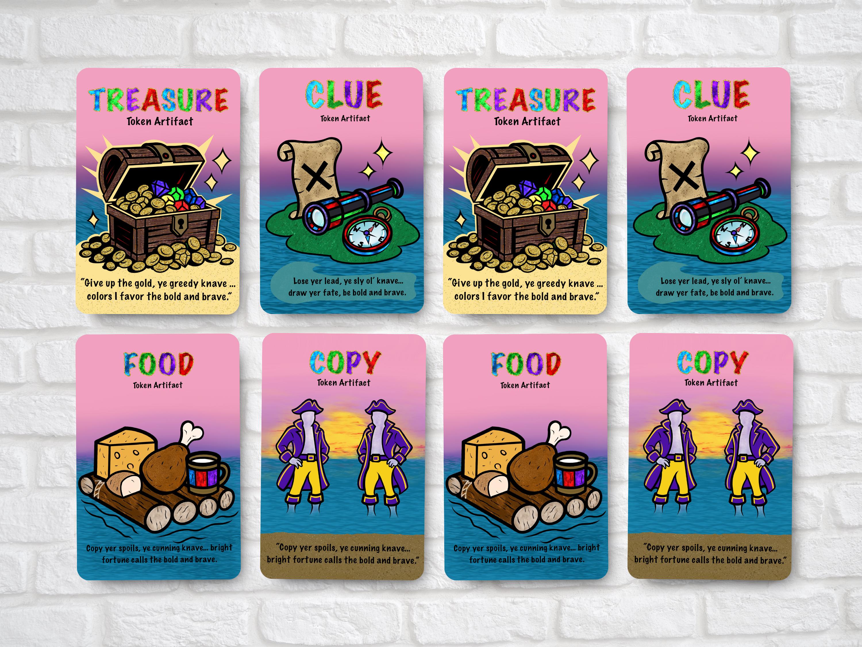 High Seas Adventure Token Set (2 of Each – 8 Total)