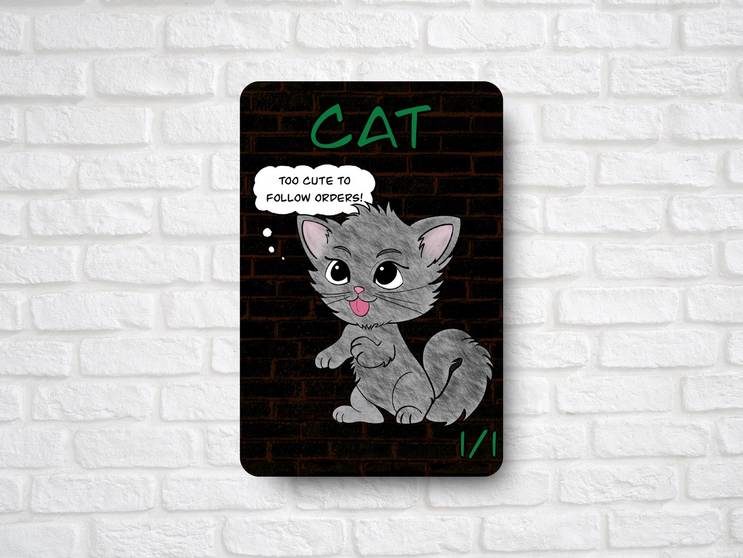 1/1 Cat Token (for Magic the Gathering) Bricks Collection