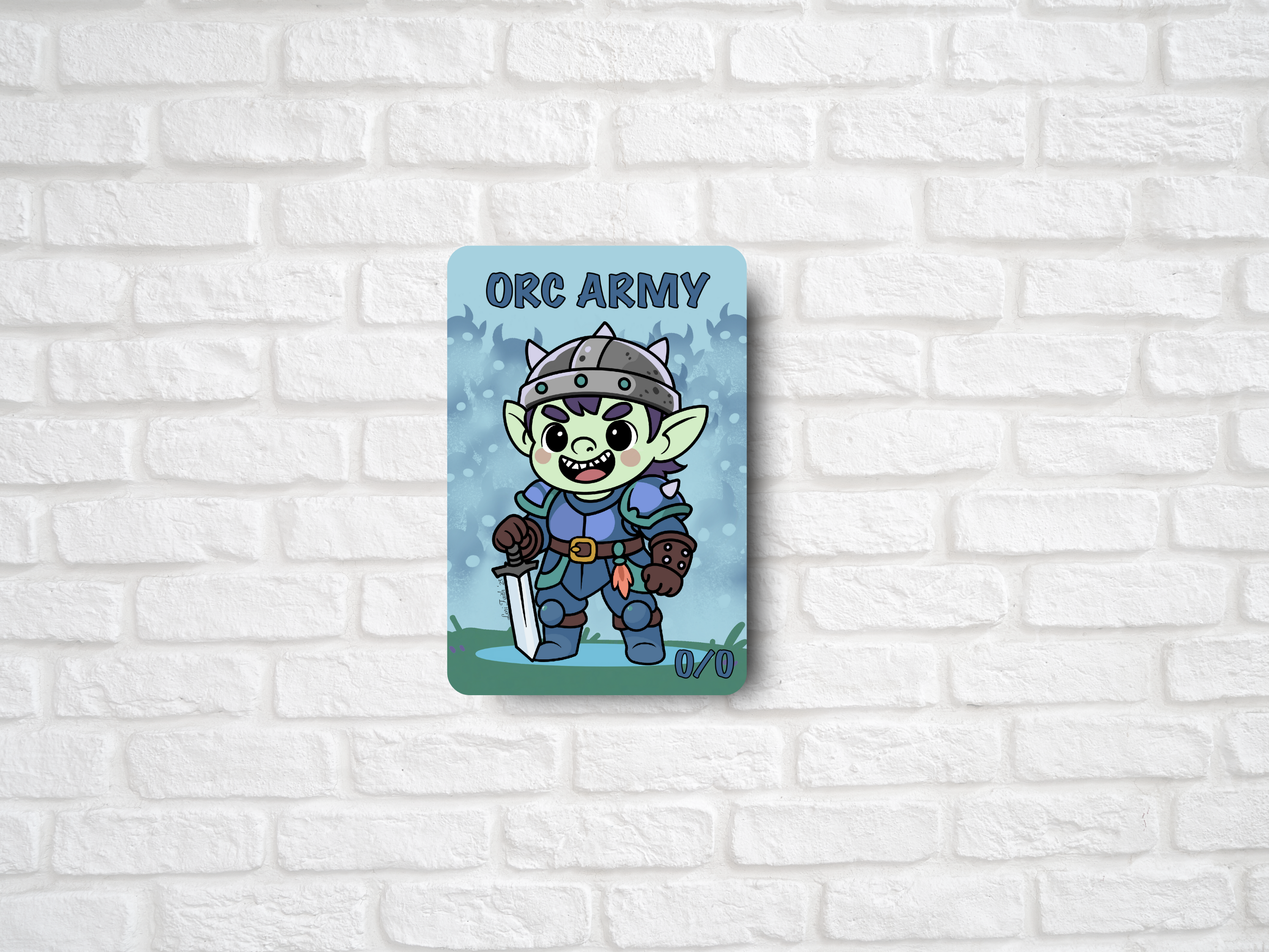 Orc Army Token – Customizable Masculine Orc Warrior | MTG
