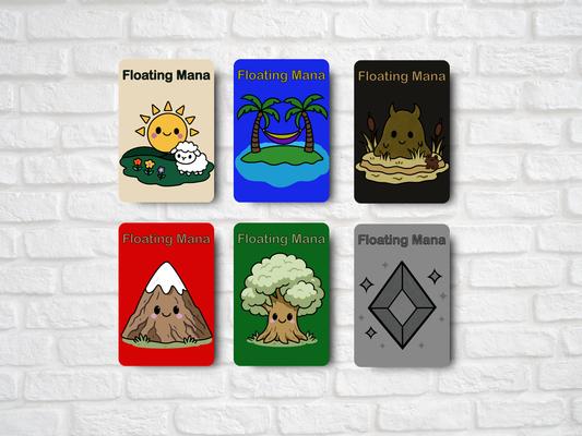 Floating Mana Token Set – All Six Colors