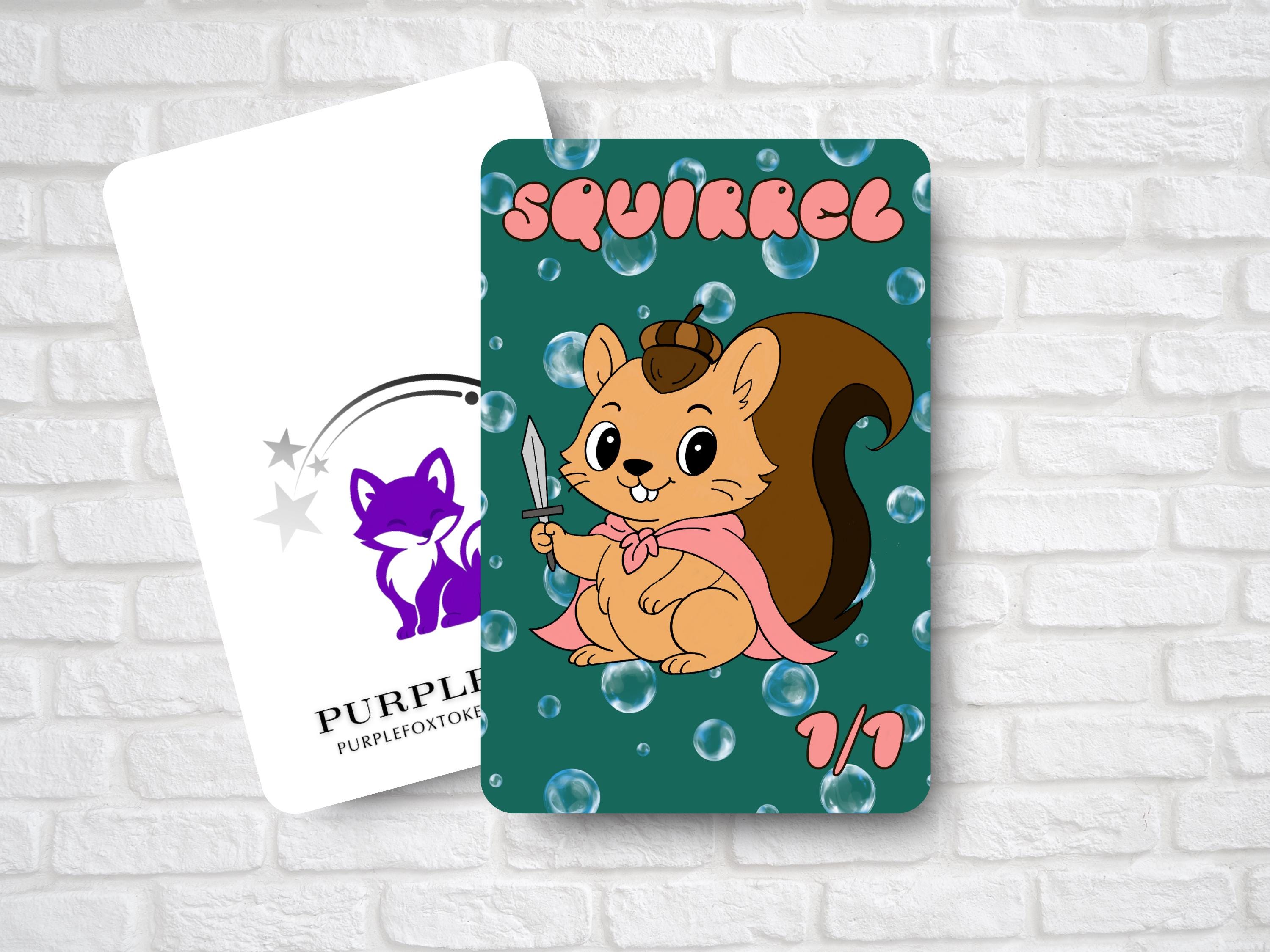 1/1 Squirrel Token (for Magic the Gathering) Bubbles Collection
