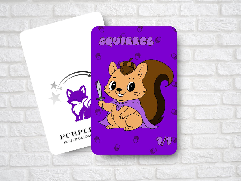 1/1 Squirrel Token (for Magic the Gathering) Acorns